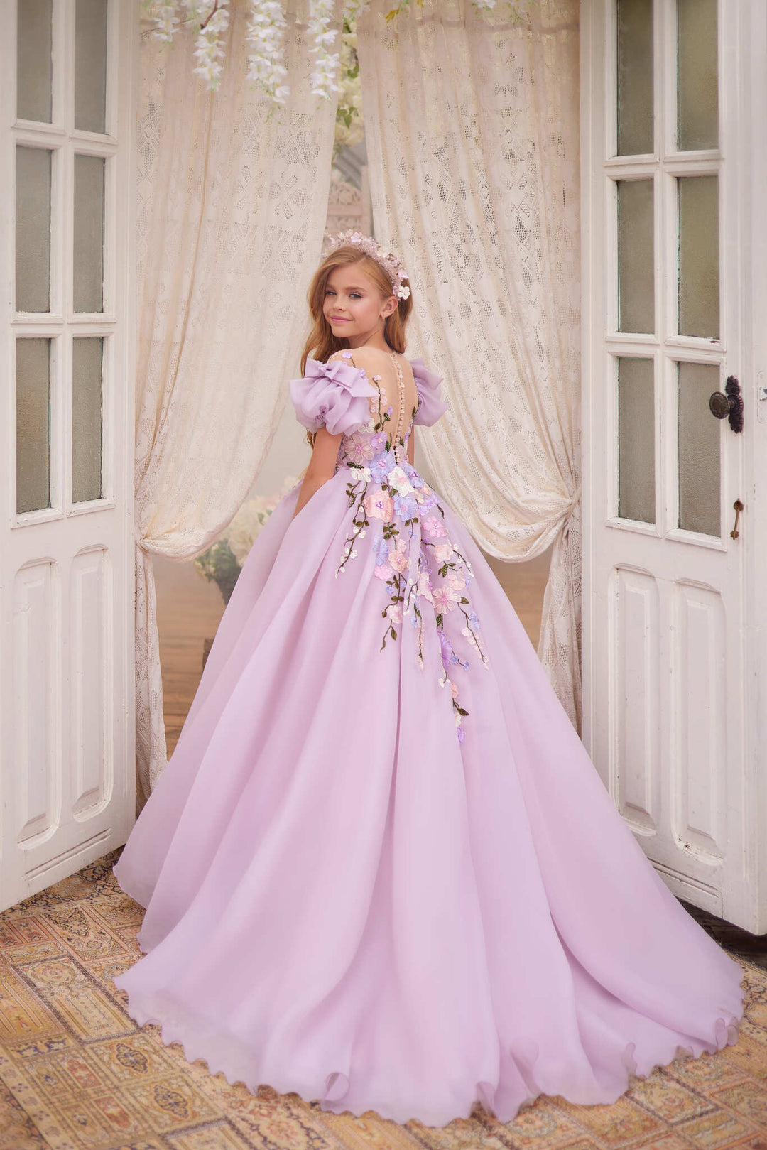 Wedding Mauve Pink Flower Girl Dresses Ball Gown Used Flower Girl