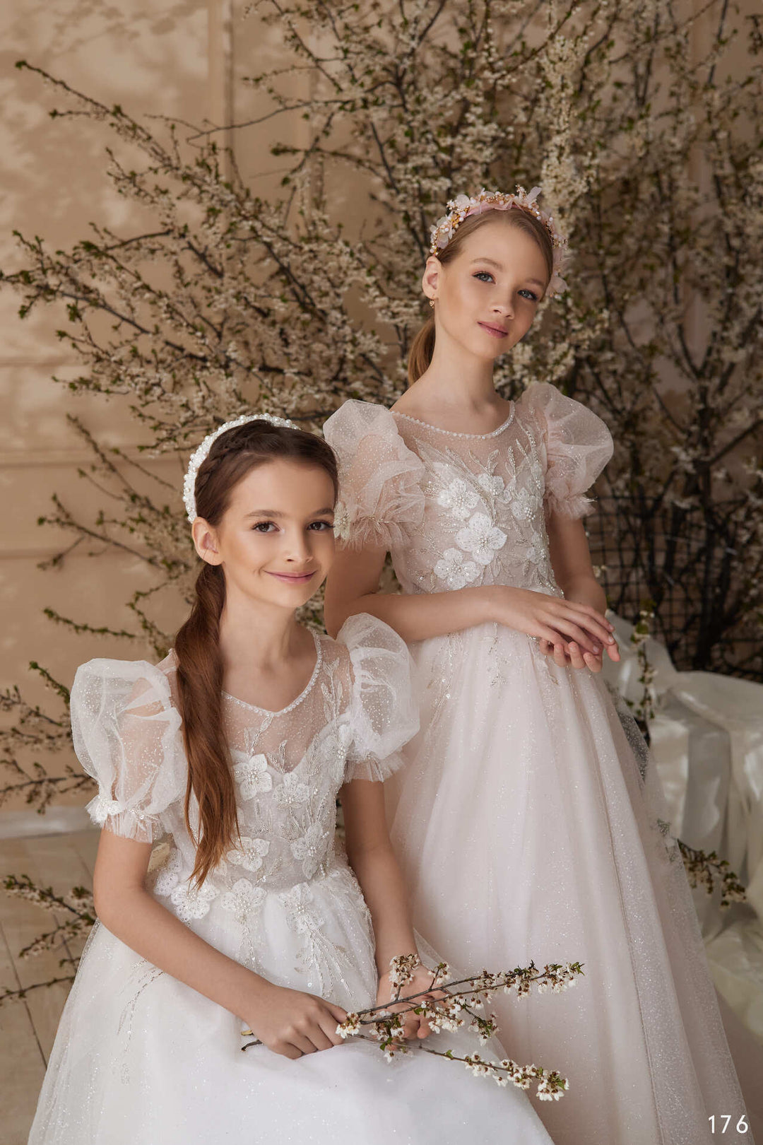 Shop April Glitter Tulle Flower Girl Dress | Puff Sleeve Dress Pre-order Size 3T-4T / Blush Shop April Glitter Tulle Flower Girl Dress | Puff Sleeve Dress Pre-order Size 3T-4T / Blush
