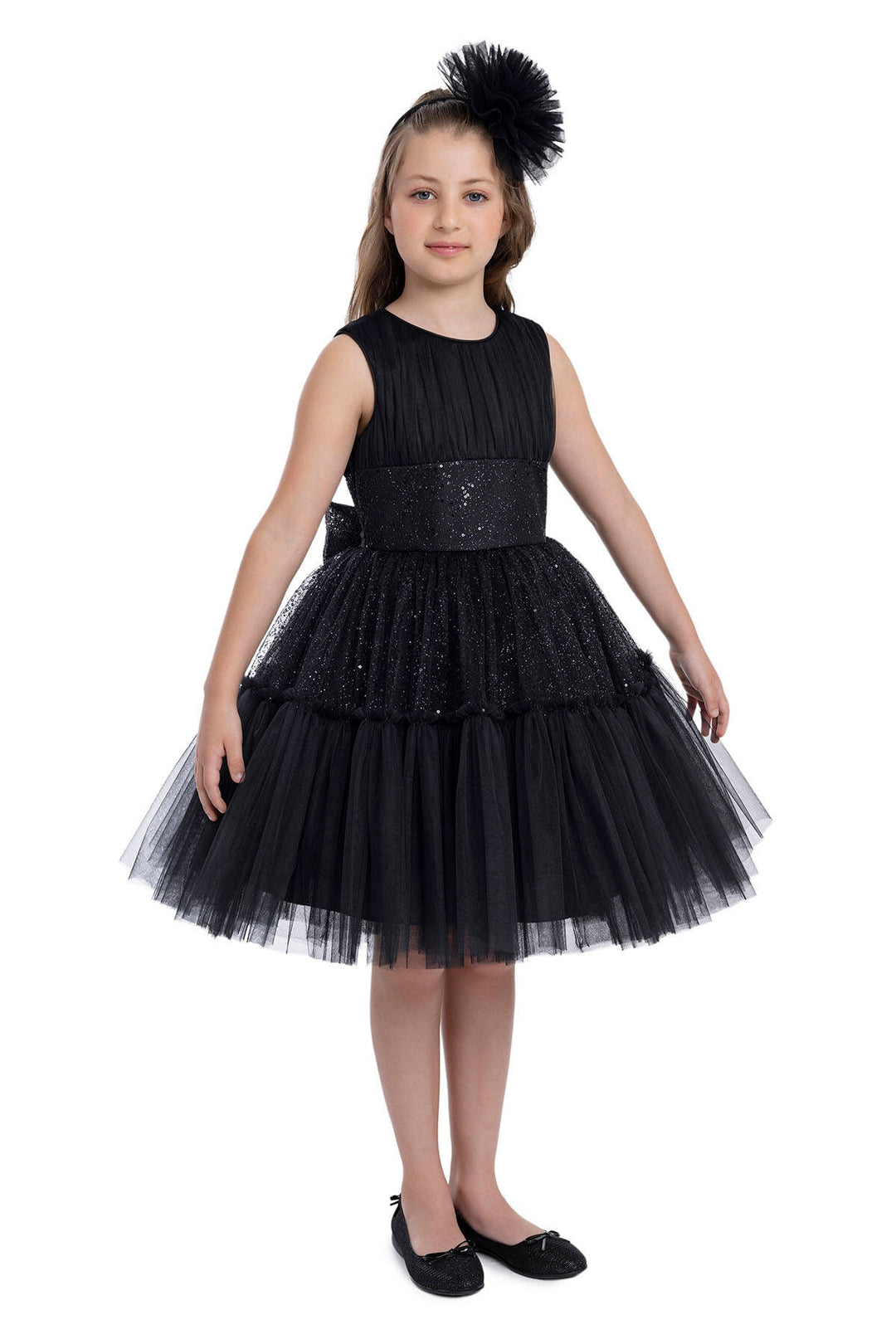princess polly baby blue dress Shimmering Sleeveless Black Tutu Dress for Girl