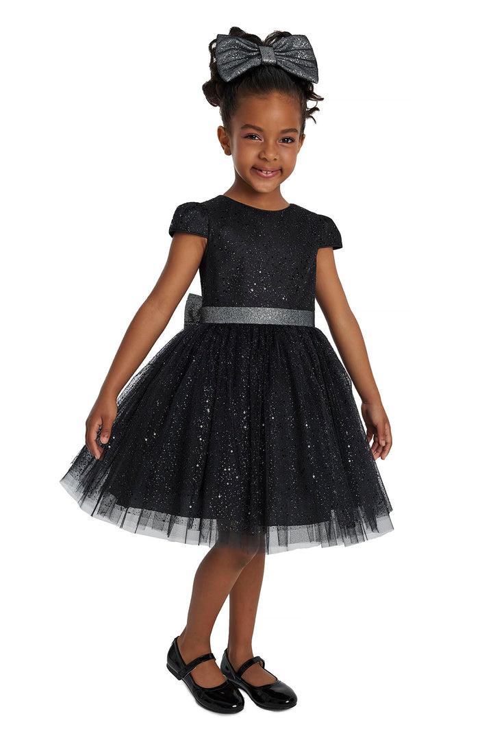 Glitter Tulle Little Black Dress for Girl Glitter Tulle Little Black Dress for Girl