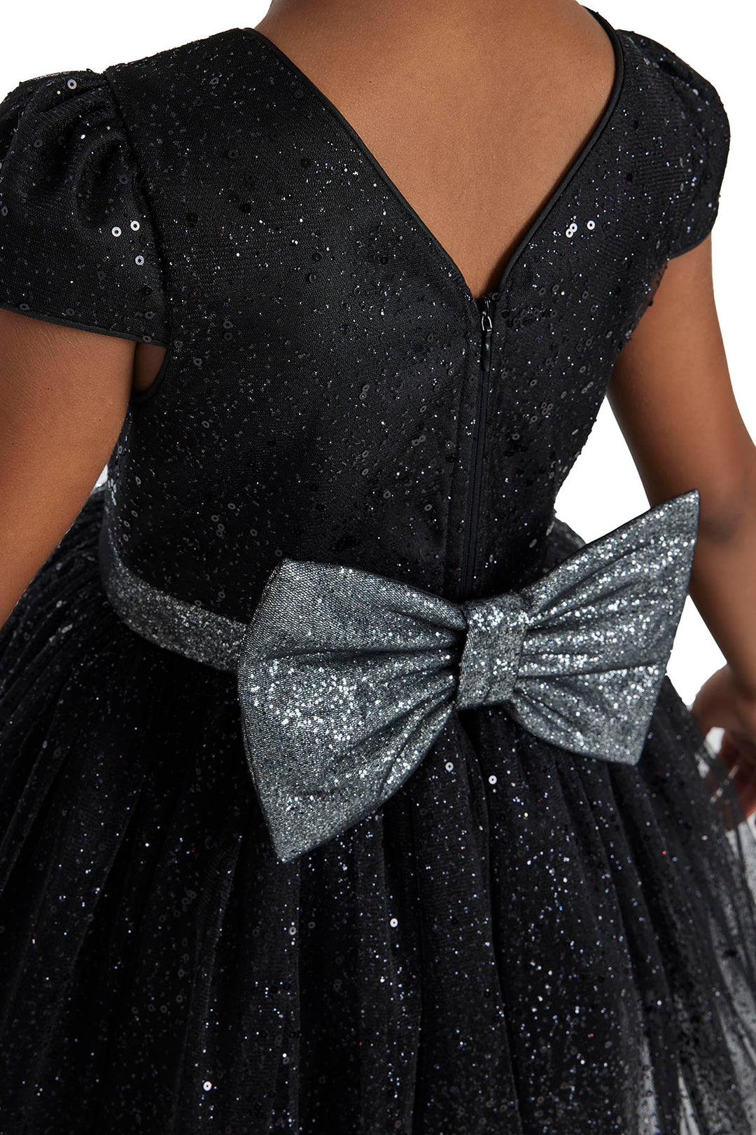 Glitter Tulle Little Black Dress for Girl Glitter Tulle Little Black Dress for Girl