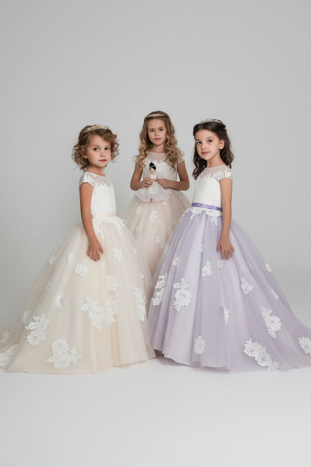 green emerald velvet dress KIRA Girl Dress