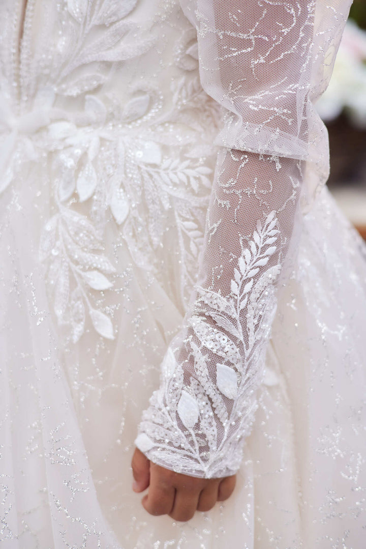 Lace Flower Girl Dress Bridal-Inspired Elegance
