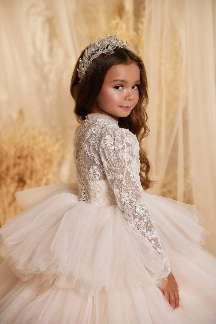 Princess Ball Gown FlowerGirl Dress for Wedding
