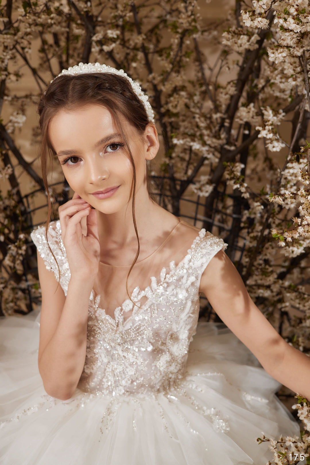 Rosana Tulle and Lace Flower Girl Dress – Mia Bambina Boutique