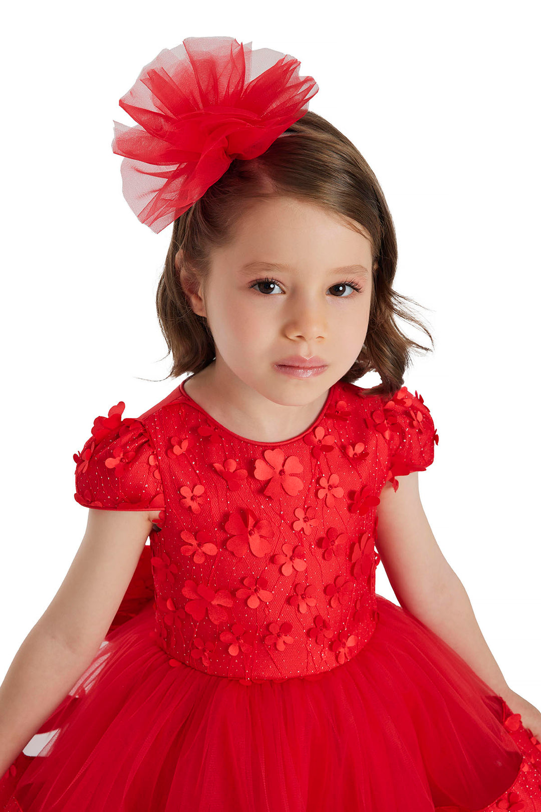 Red Special Occasion Dress for a Baby Girl Mia Bambina Boutique