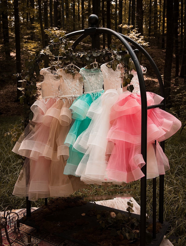 Flower Girl Dresses: Rio Little Girl Dress for Wedding - Mia Bambina Boutique