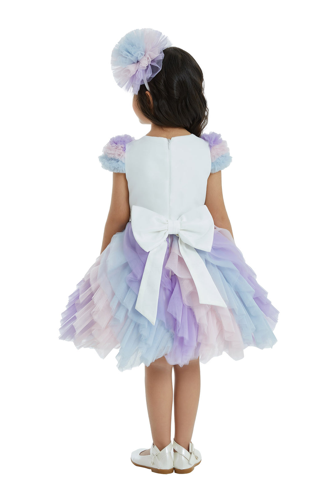 Ruffled Unicorn Birthday Tutu Dress for Girls 3 Years / Multicolor Ruffled Unicorn Birthday Tutu Dress for Girls 3 Years / Multicolor