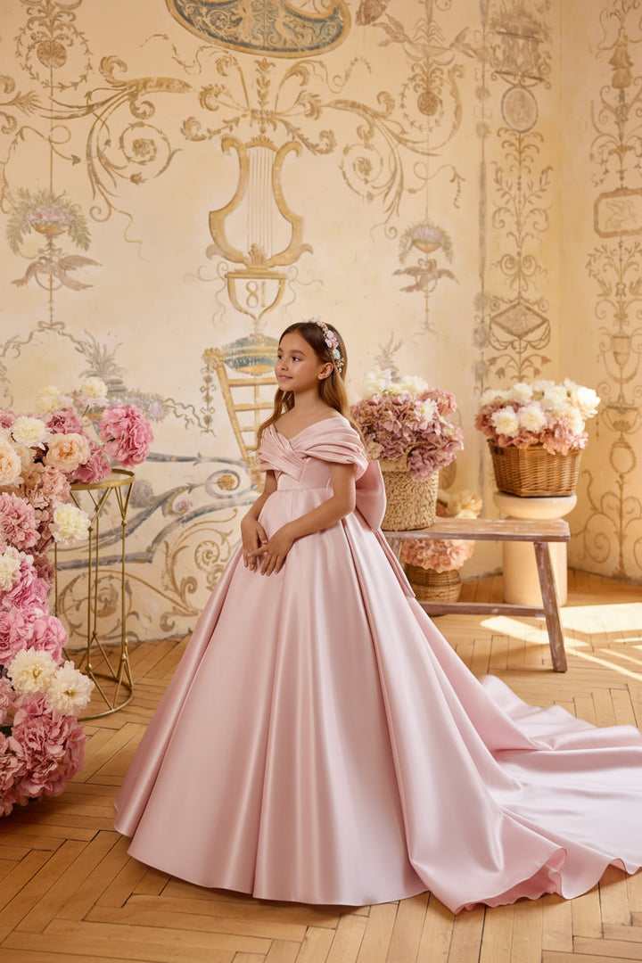 valencia formal dresses Satin Flower Girl Dress Anarkali for festivals