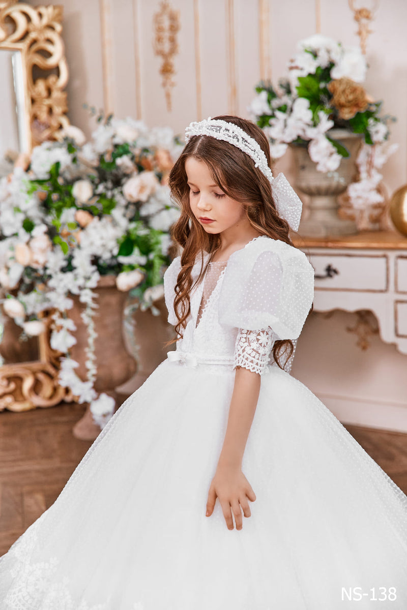 Vintage Style Ballgown for Flower Girl by Mia Bambina Boutique Canada