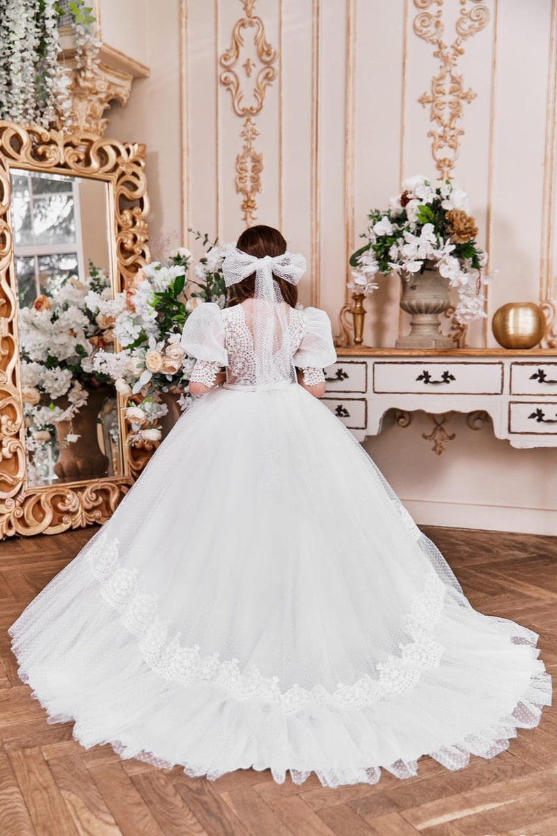 Vintage Style Ballgown for Flower Girl by Mia Bambina Boutique Canada