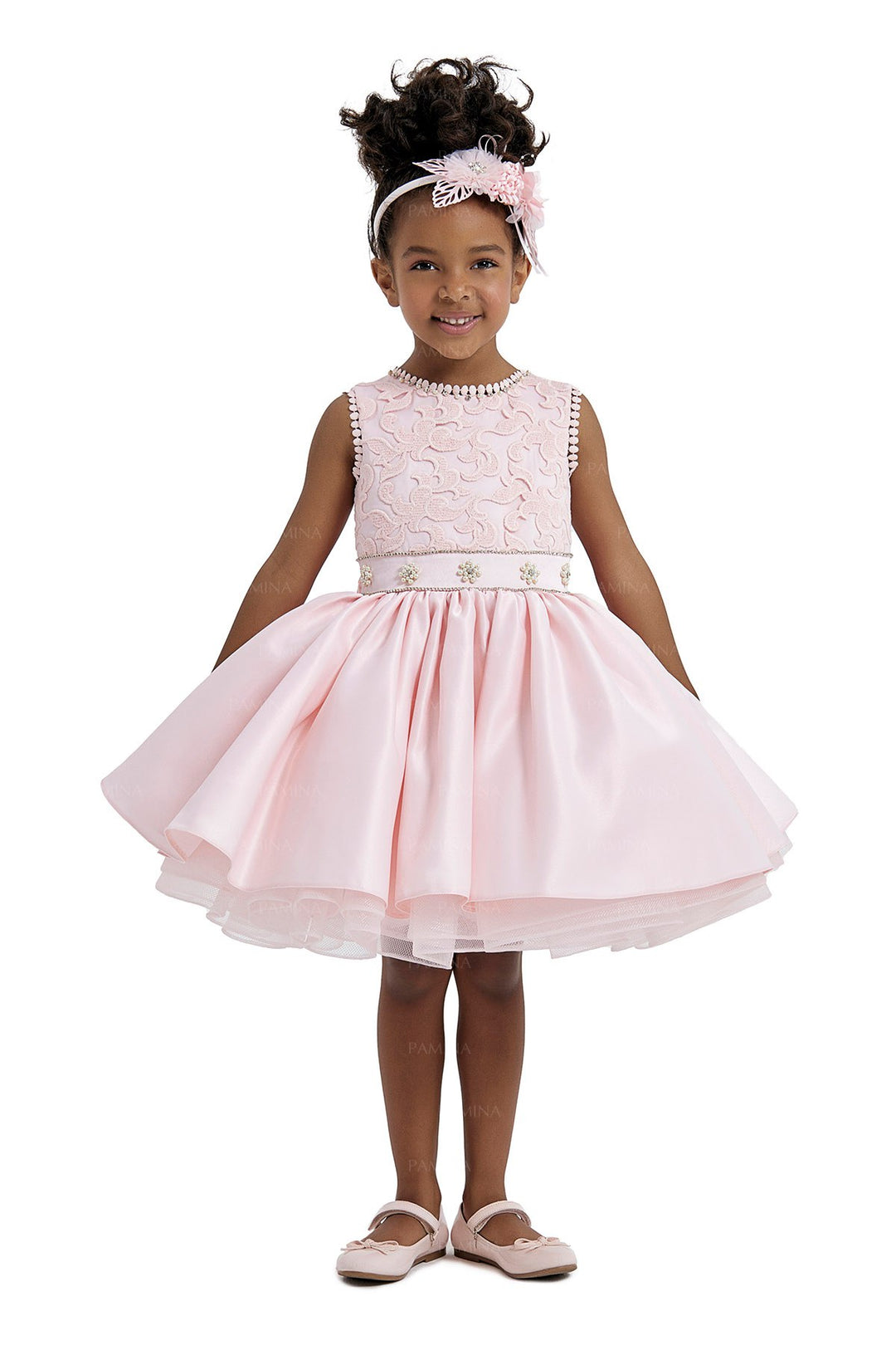 light pink dress girls Flower Knee Length 4 Years / Pink Color:Black & Bronze Metallic Fringe Benihana Restaurant Review: A New Hot Flower Girl Size: XS/S