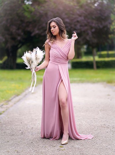 Opale Dusty Pink Bridesmaids Gown