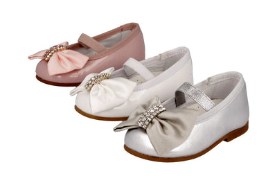 Baby Girl Ballerina Patent Shoes with Bows