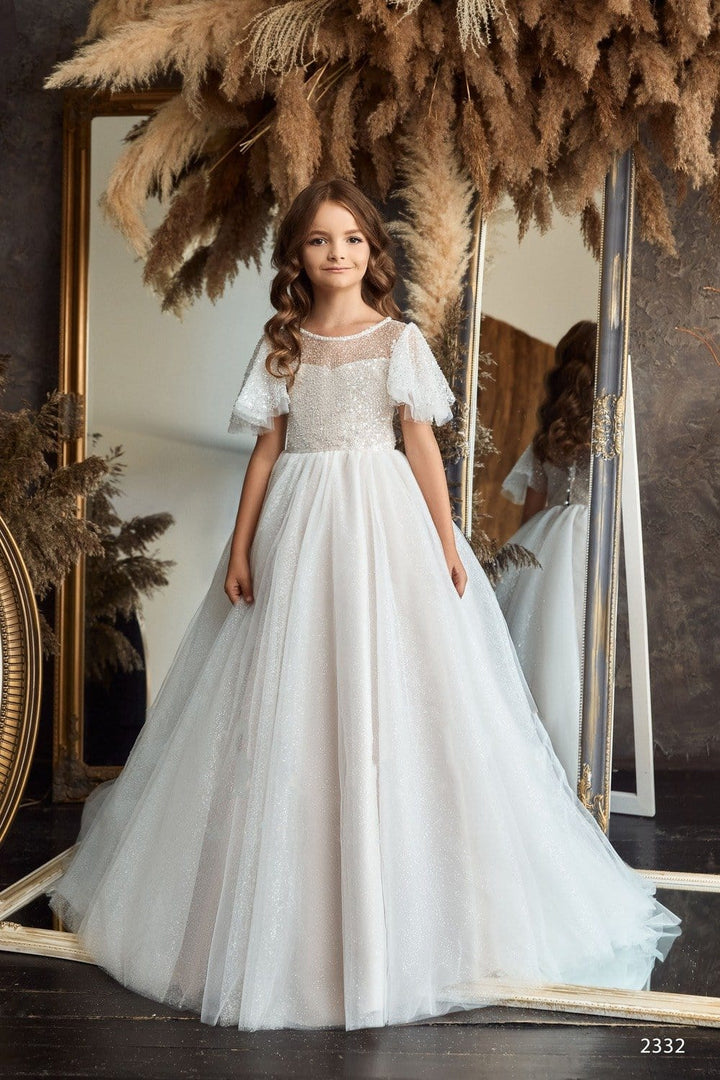 L2332 Flutter Sleeve Dress for a Wedding Guest L2332 Flutter Sleeve Dress for a Wedding Guest