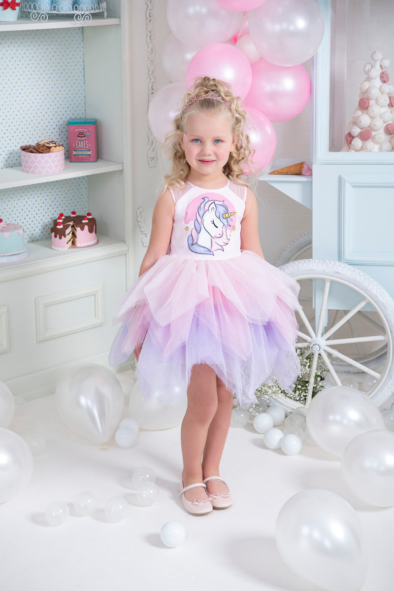 Unicorn Birthday Dress for Little Girls