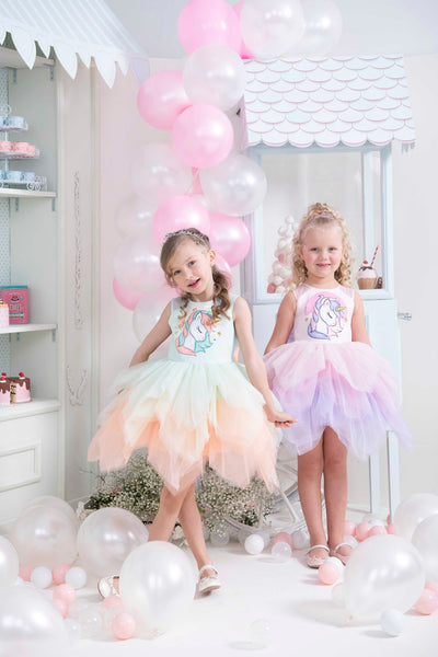 Unicorn Birthday Dress for Little Girls