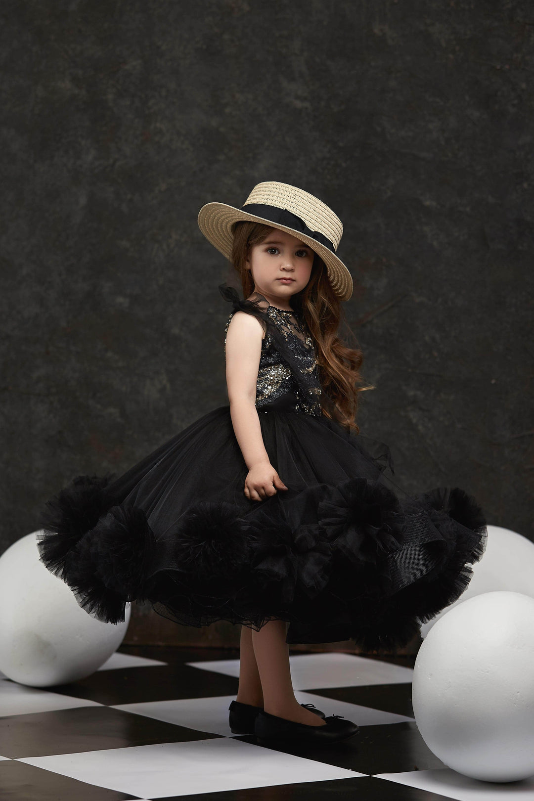 Buy Toddler Black Tie-Strap Little Girl Dress | Mia Bambina Boutique Buy Toddler Black Tie-Strap Little Girl Dress | Mia Bambina Boutique