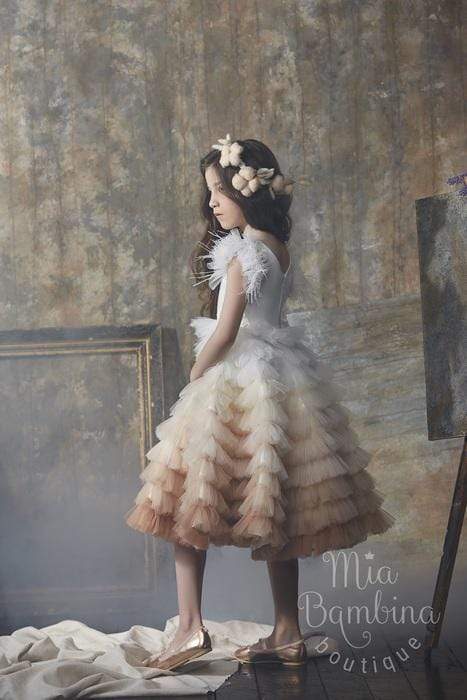 3026 Short girl occasion dress - Mia Bambina Boutique