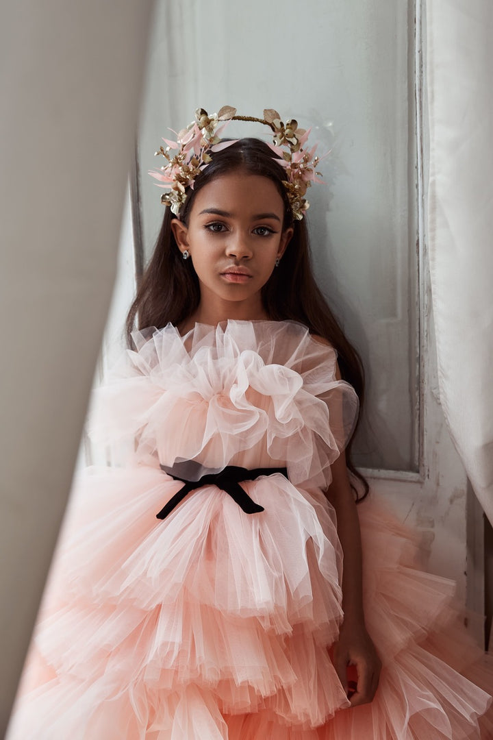 Buy Girls Ruffled High Low Dress