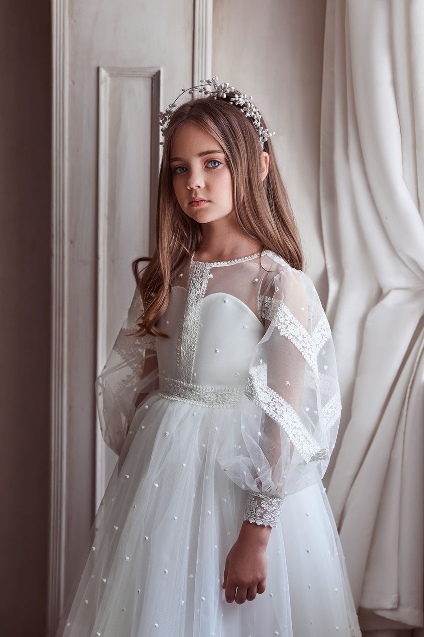 girls ivory dress Flower Girl Dresses | Fast Shipping She and you will fall in love with its splendid details including a flower Girls Dress | Sofia Dress