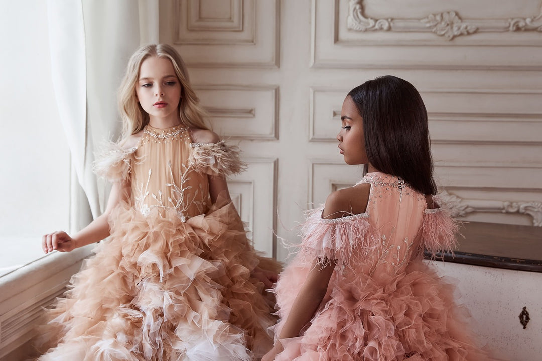 Buy Girls Long Fluffy Tulle Dress