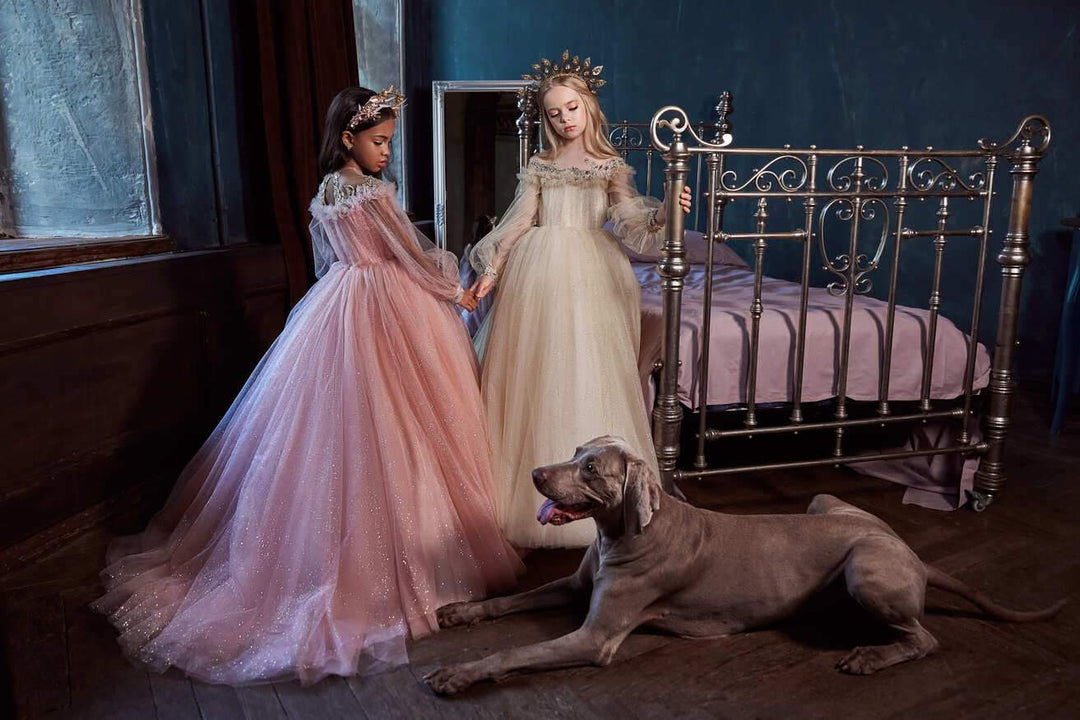 girls long sleeve tulle dress in Blush Pink Boho Wedding Dress Designers spandex blend The Formality Scale: How Color:linden flowers
