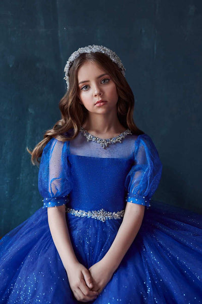 3146 Royal Dress for Girl - Mia Bambina Boutique