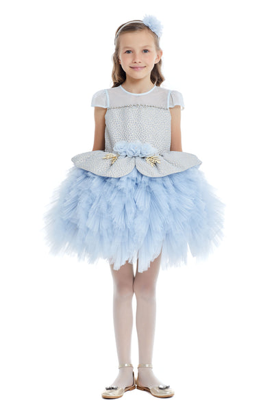 Arina - Little Girls Fluffy Dress