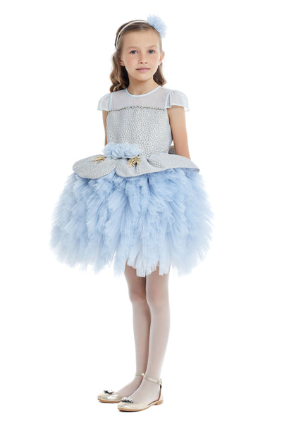 Arina - Little Girls Fluffy Dress