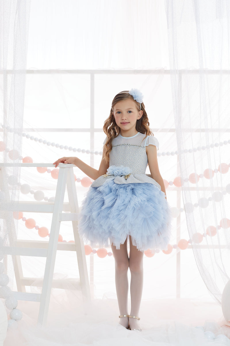 Arina - Little Girls Fluffy Dress