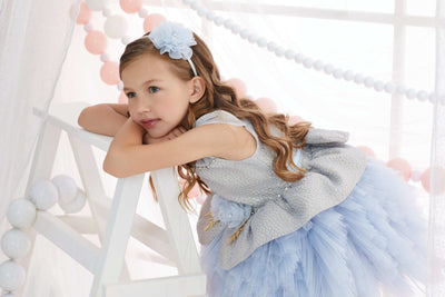 Arina - Little Girls Fluffy Dress