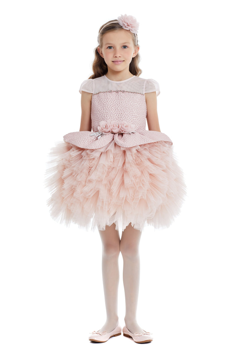 Arina - Little Girls Fluffy Dress