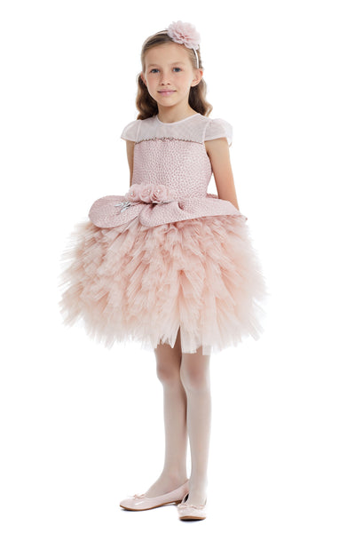 Arina - Little Girls Fluffy Dress