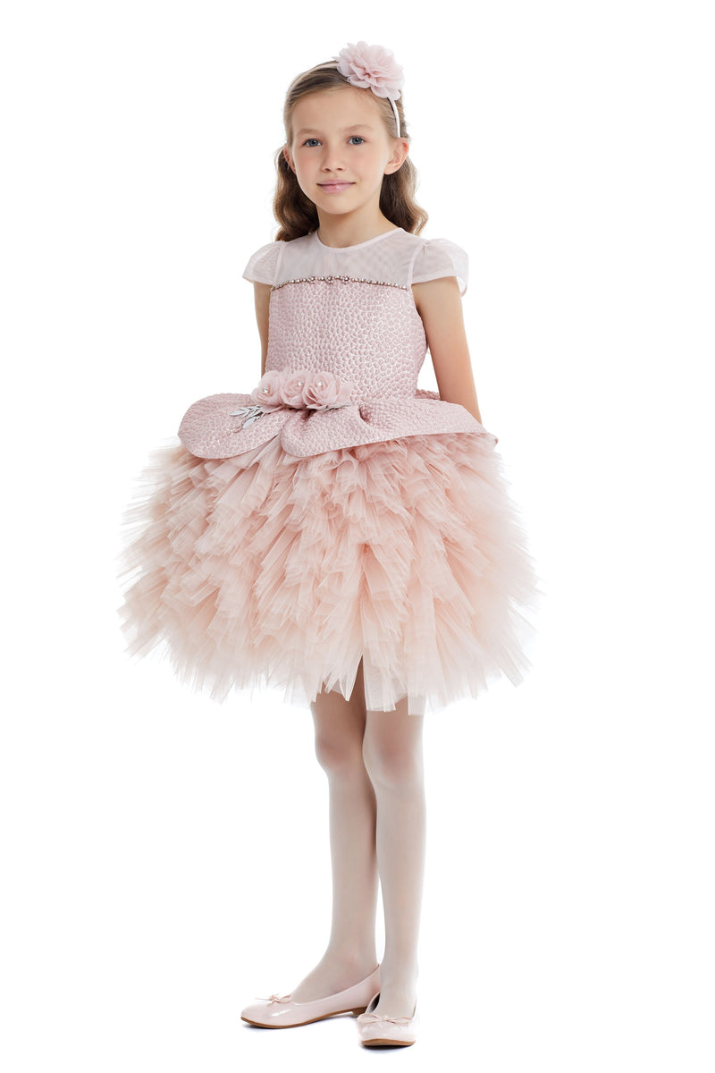 Arina - Little Girls Fluffy Dress