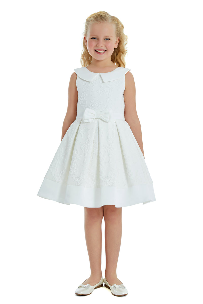 Rita - Little Girls Dress in Sizes 8-12/White or Pink