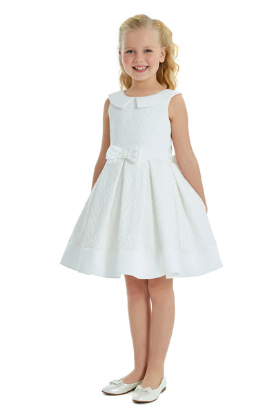 Rita - Little Girls Dress in Sizes 8-12/White or Pink