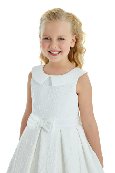 Rita - Little Girls Dress in Sizes 8-12/White or Pink