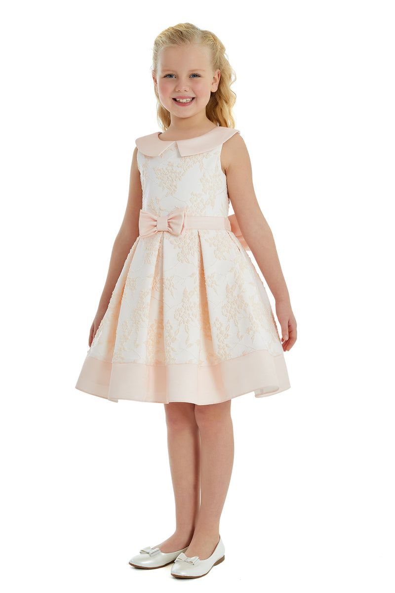 Rita - Little Girls Dress in Sizes 8-12/White or Pink