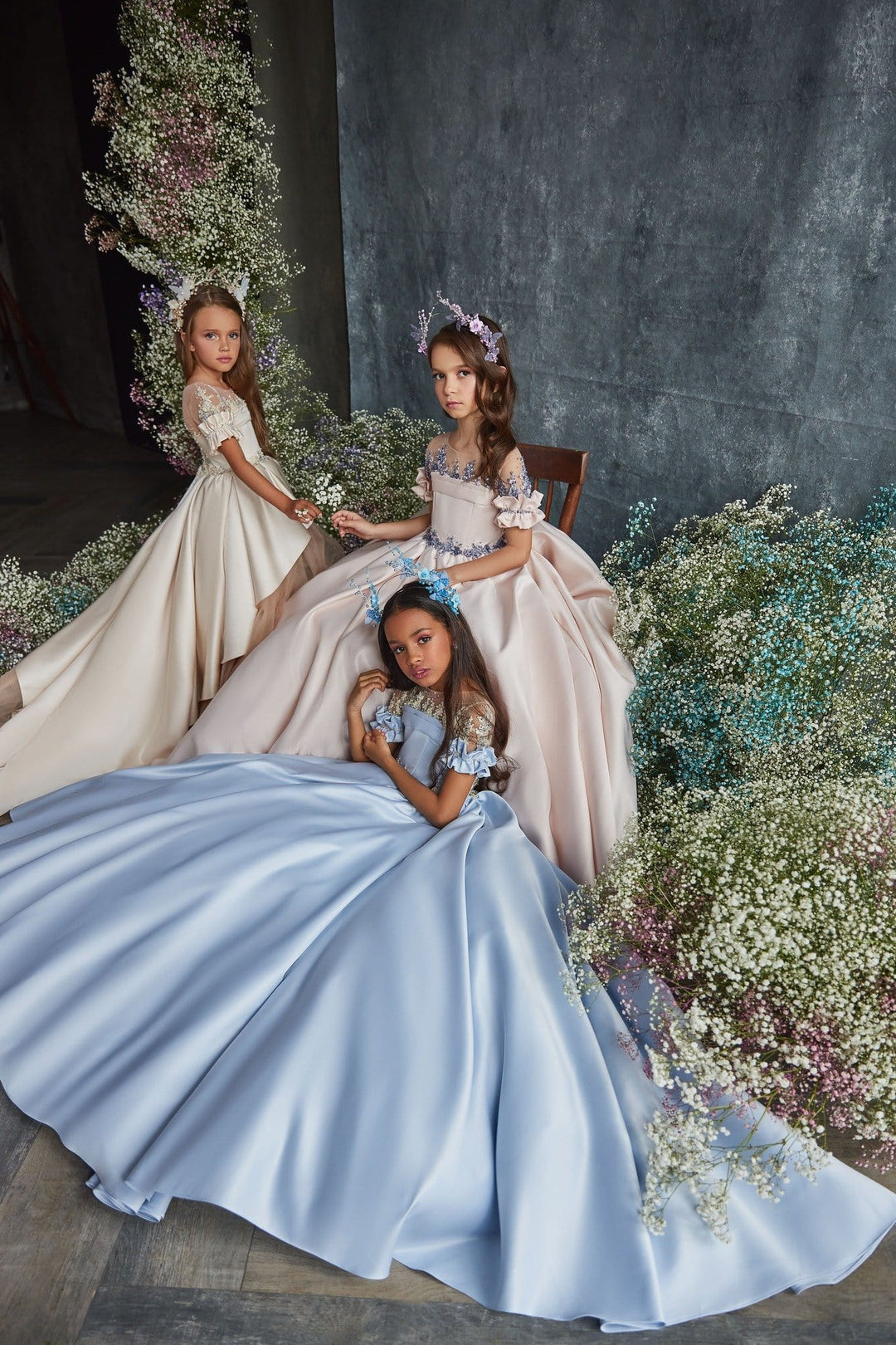 Blue Flower Girl Dresses | Mia Bambina Boutique Blue Flower Girl Dresses | Mia Bambina Boutique