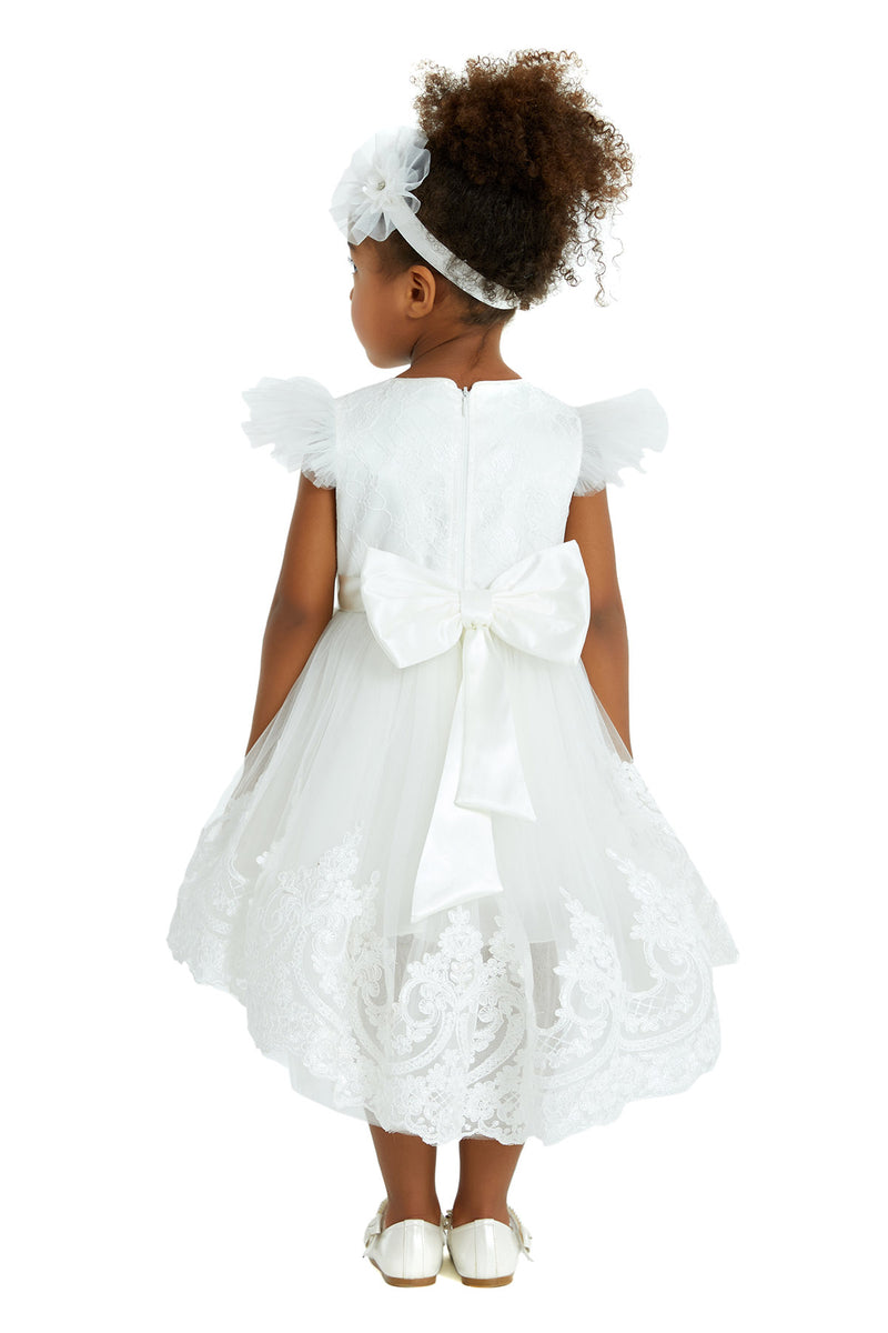 Camila - Baby Girl Baptism Dress in Size 6-18 Months/Ivory