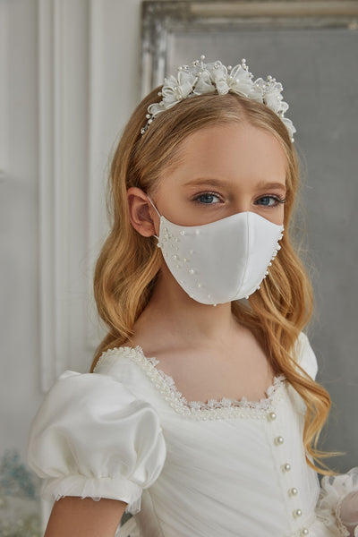 Contemporary Short Sleeve First Communion Dress