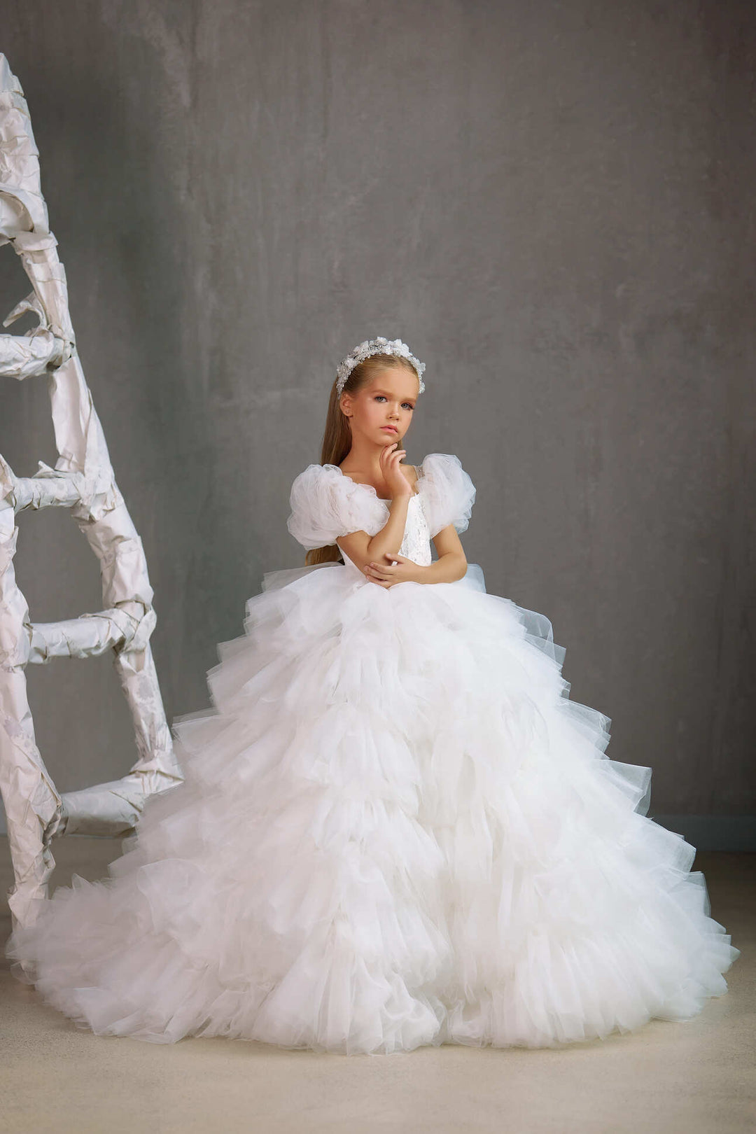 White Flower Girl Dresses | Mia Bambina Boutique