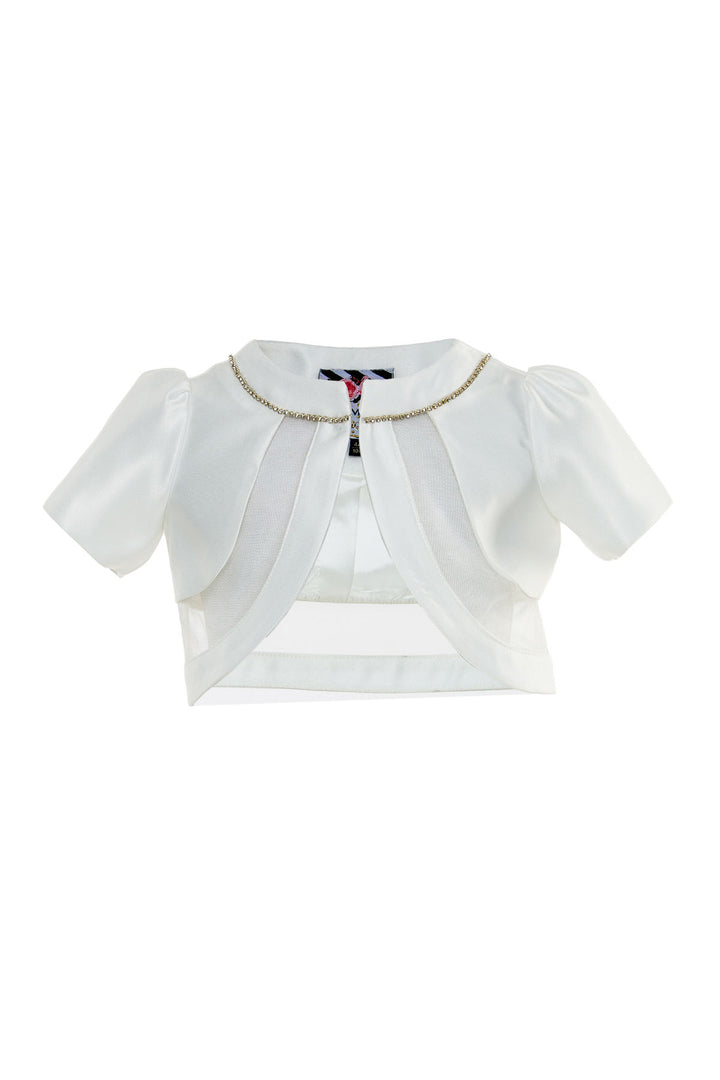 Bolero: Bolero with Short Sleeves for Festive Moments - Mia Bambina Boutique