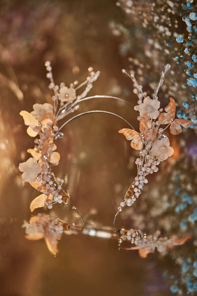 Meadow Hairband with Butterflies