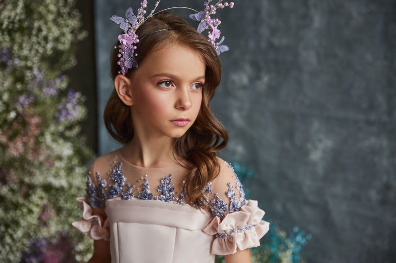 Meadow Hairband with Butterflies