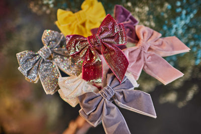 Velvet Hair Bow Clip