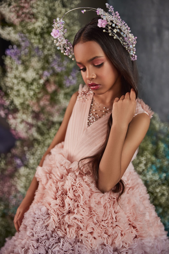 Hair Accessories: Boho Flower Girl Hair Crown - Mia Bambina Boutique