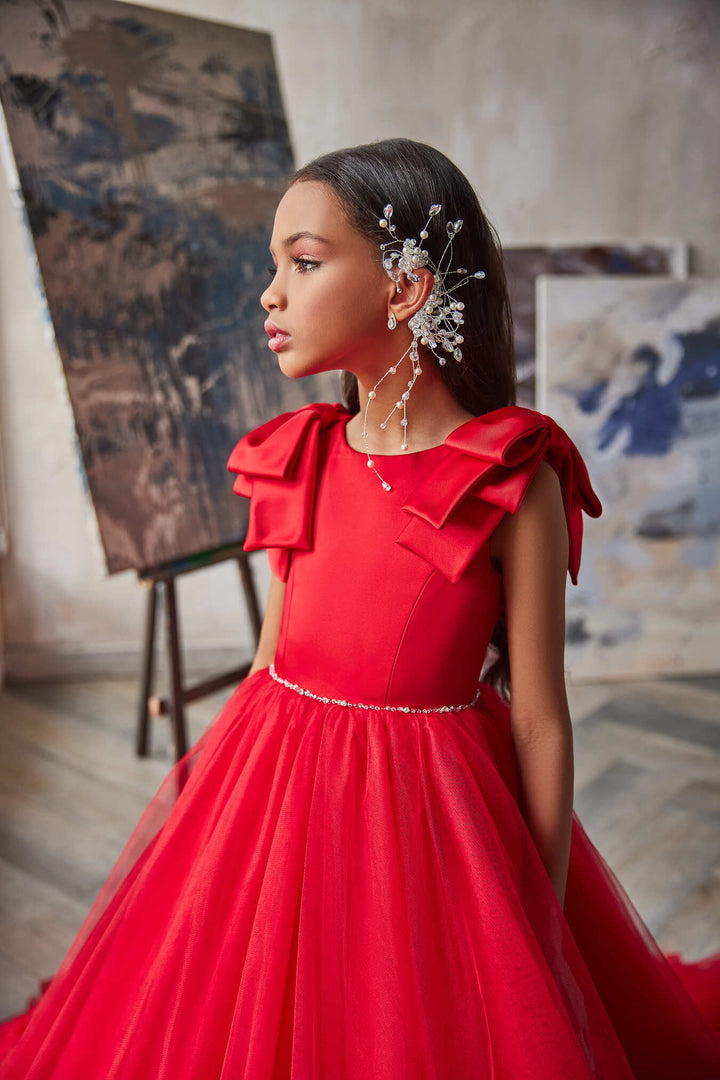 Hairpiece: Bridal Ear Wrap Floral Ear Cuff Earring - Mia Bambina Boutique