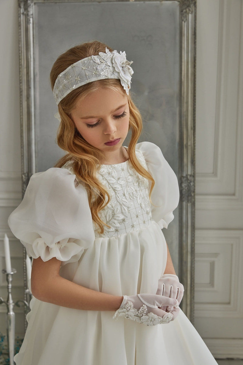 Hair Band Veil for First Communion - Mia Bambina Boutique